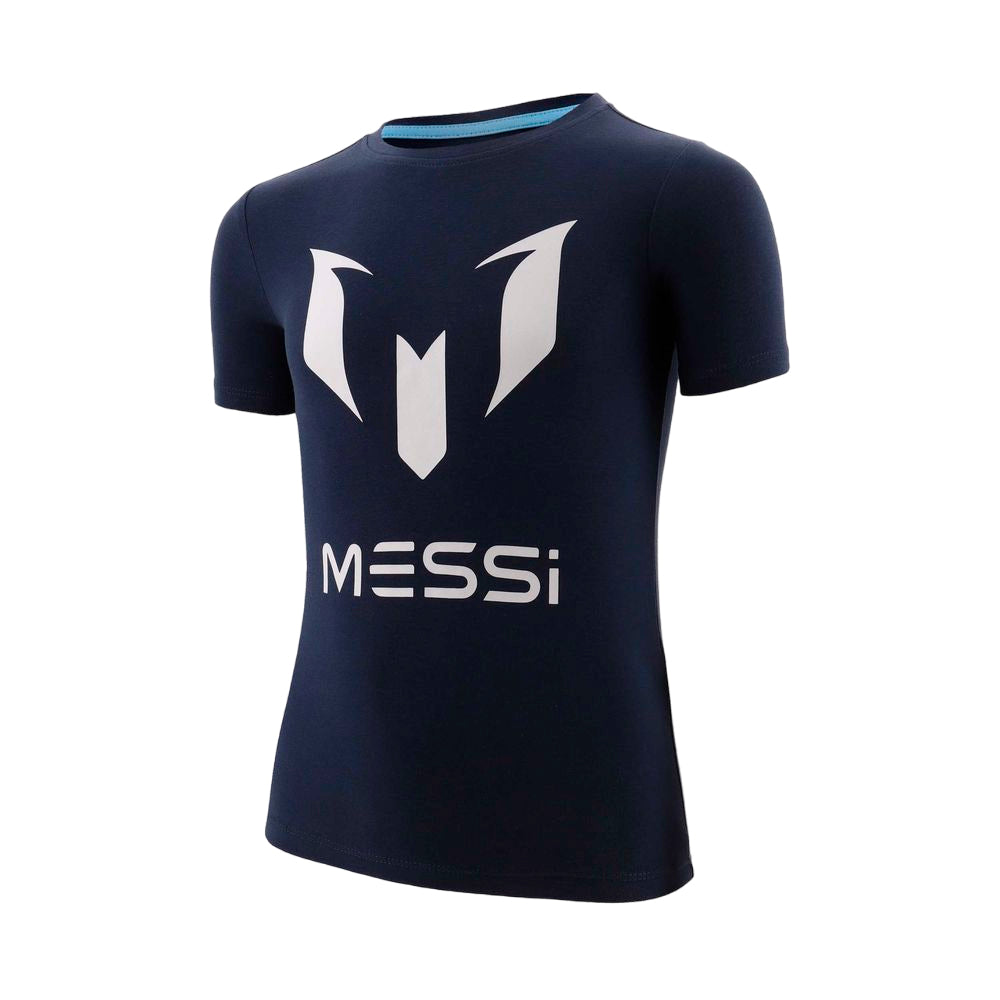 C099KBN30001-100 Messi Prendas Remeras Niños Moda Logo tee Dark Blue