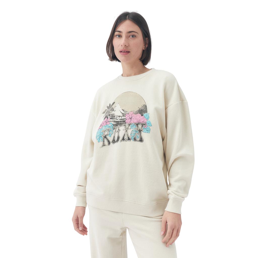 Roxy Sueters Femenino Moda Tall Ecru