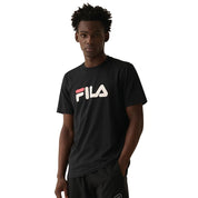 F11L01715-3042 FILA PRENDAS REMERAS MASCULINO MODA REGULAR LETTER PREMIUM IV BLACK/RED CHILLI/WHITE