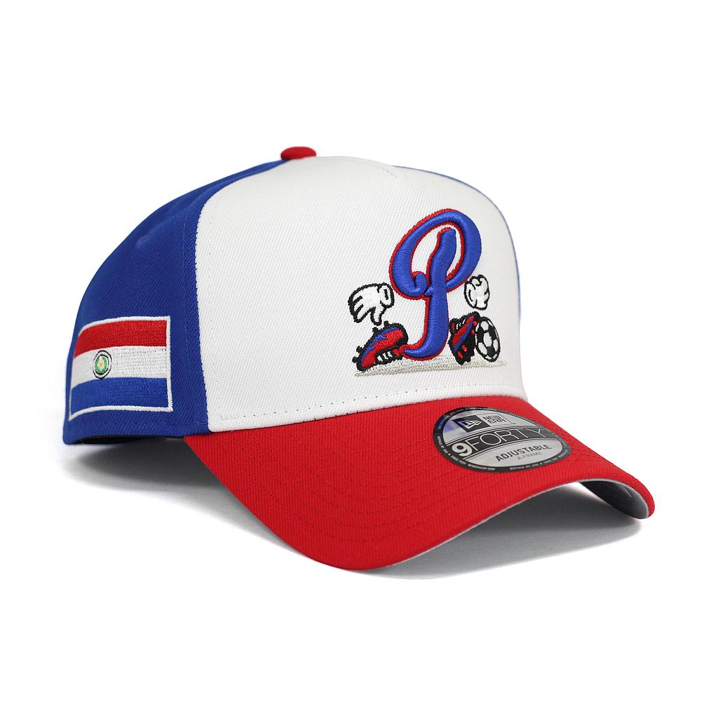 60971199 New Era Gorros 9Forty Unisex Cartoon Soccer Med Blue