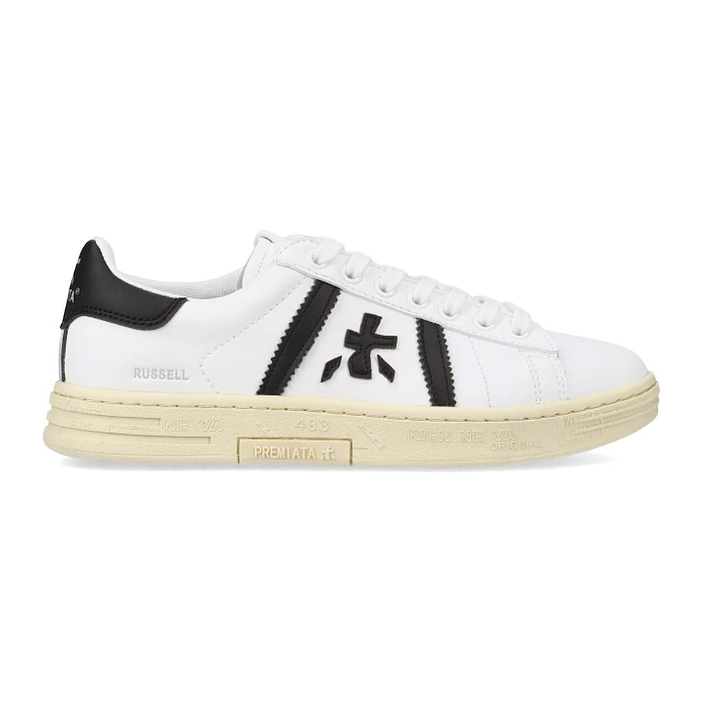 Premiata Lifestyle Masculino Moda Russell White/Black