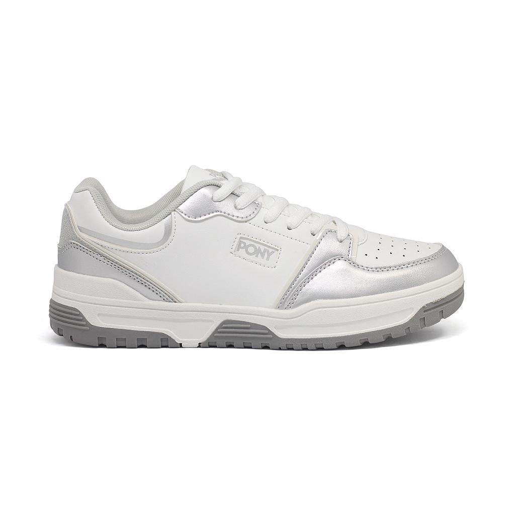 PRUSIA-II-T-328 PONY CALZADOS LIFESTYLE UNISEX MODA PRUSIA-II WHITE/SILVER