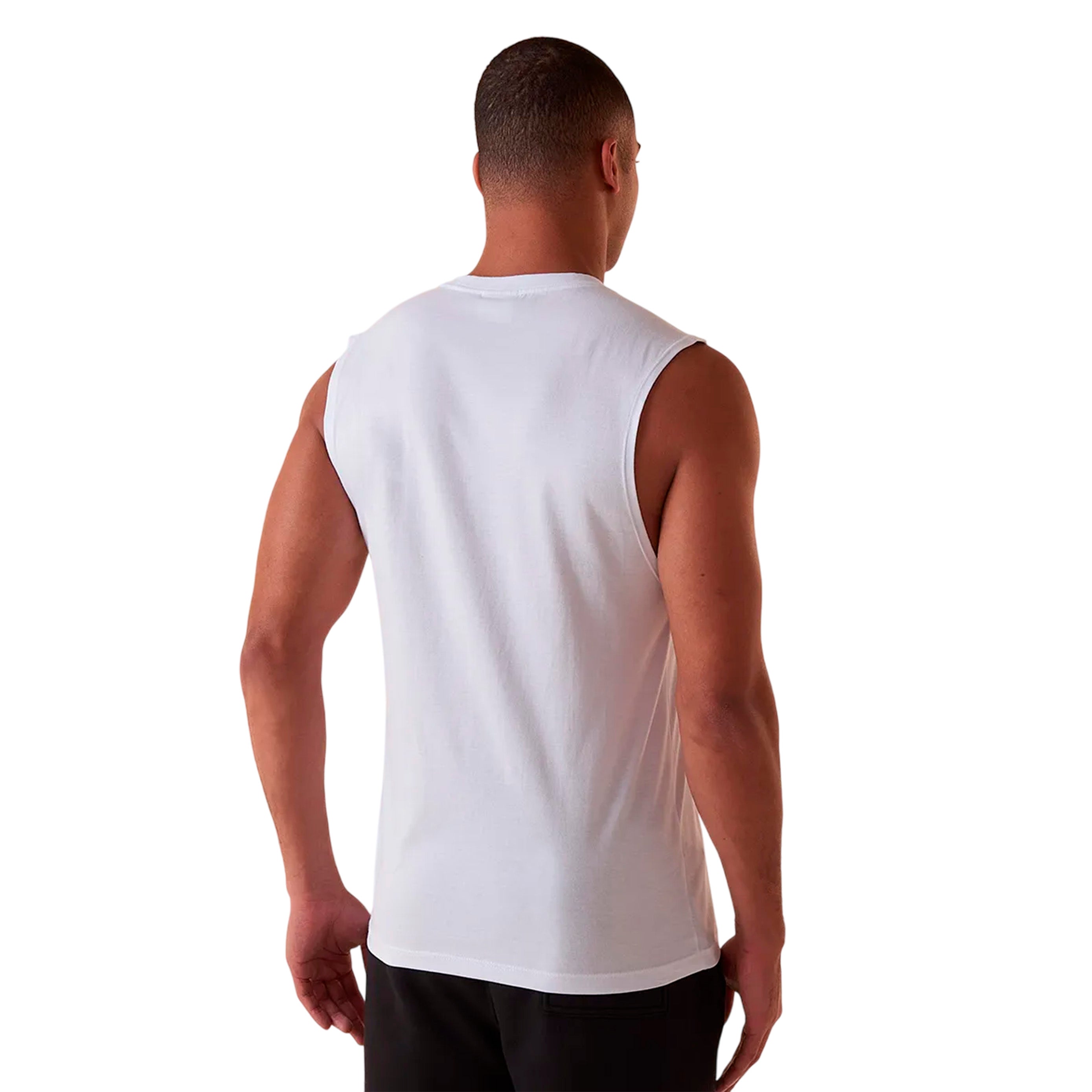 F11L01181-172 FILA PRENDAS MUSCULOSAS MASCULINO MODA LETTER BRANCO/PRETO