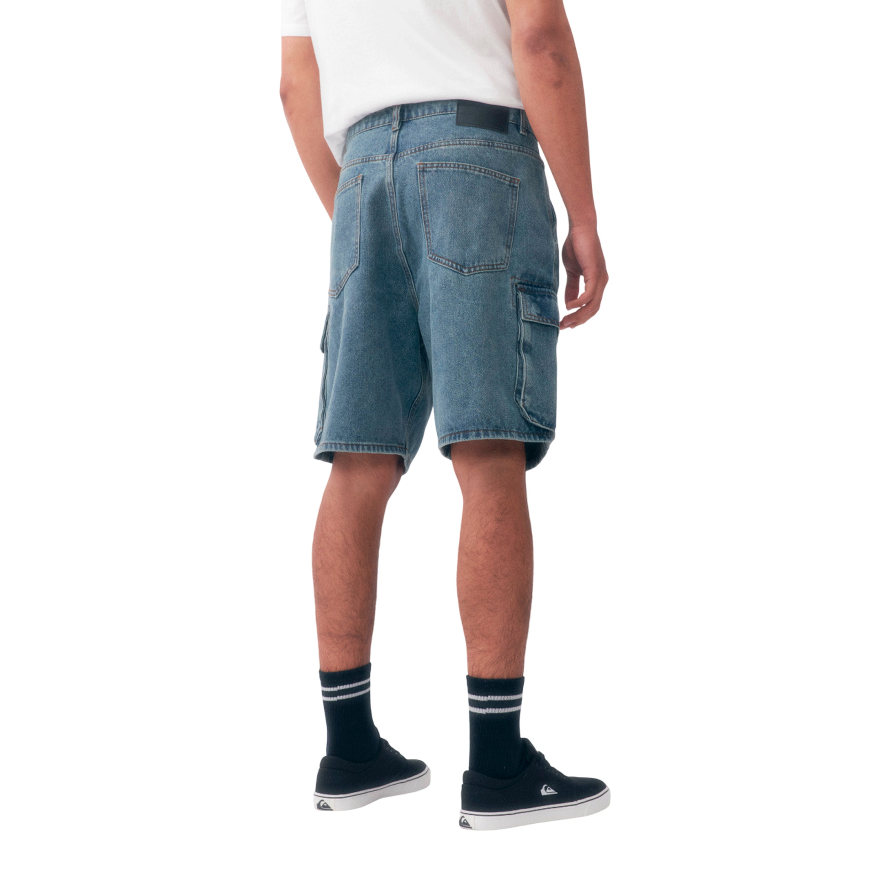 26140204-61 Quiksilver Prendas Shorts Masculino Moda Santiago Dark Blue