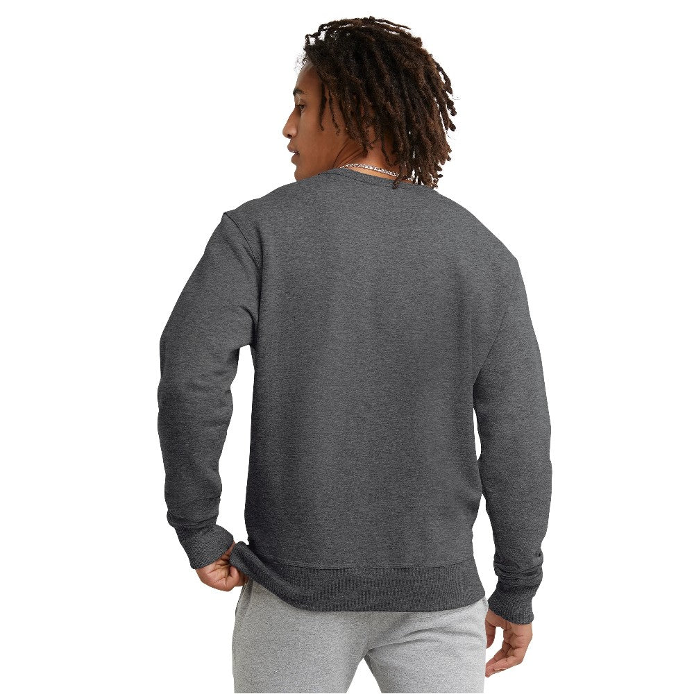 GF88HY08160-0OC CHAMPION PRENDAS MASCULINO POWERBLEND GRAPHIC CREW GRANITE HEATHER
