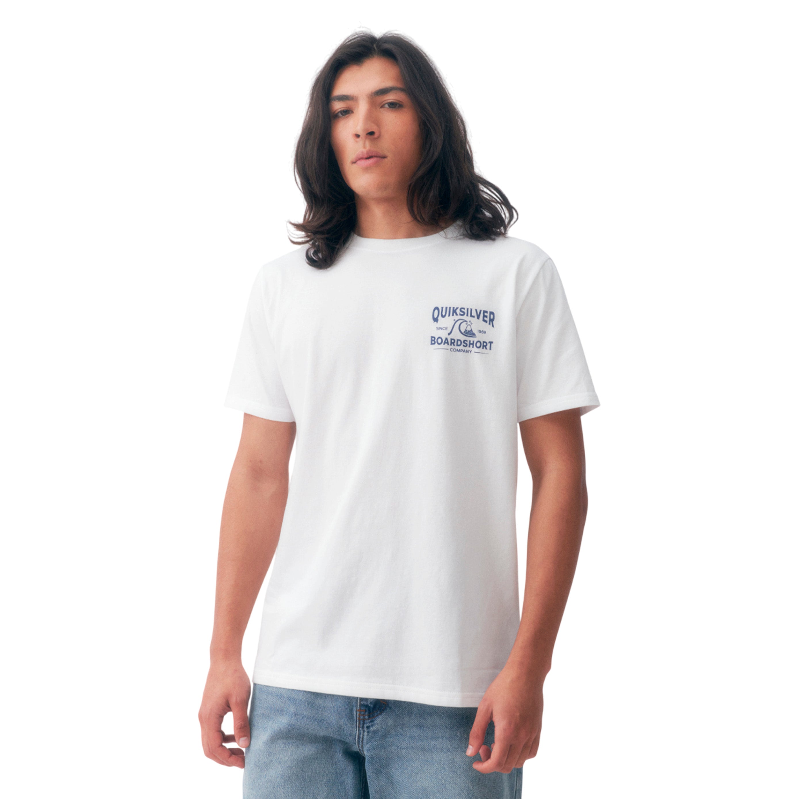 26140602-00 Quiksilver Prendas Remeras Masculino Moda Time Tested White