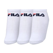 LS330040-100 Fila Accesorios Medias Unisex Moda Tripack Cano Curto Blanco