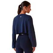F12AT01093-3354 FILA PRENDAS REMERAS MANGAS LARGAS FEMENINO TRAINING COAT TOUCH GYM NAUTICAL MARINE