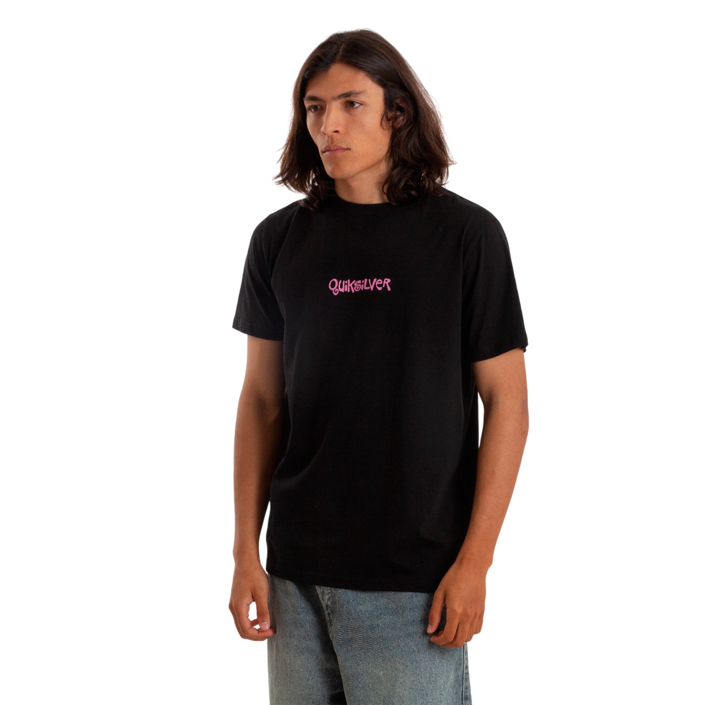 26140611-01 Quiksilver Prendas Remeras Masculino Moda Palm Island Black