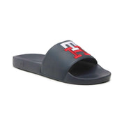 Tommy Hilfiger Zapatillas Masculino Moda Th Raised Embroidery Pool Sl Desert Sky