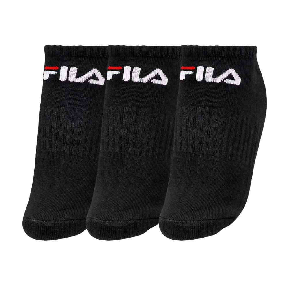 LS330040-160 Fila Accesorios Medias Unisex Moda Tripack Cano Curto Negro