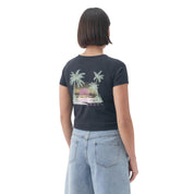 Roxy Remeras Femenino Moda Slow Down Negro