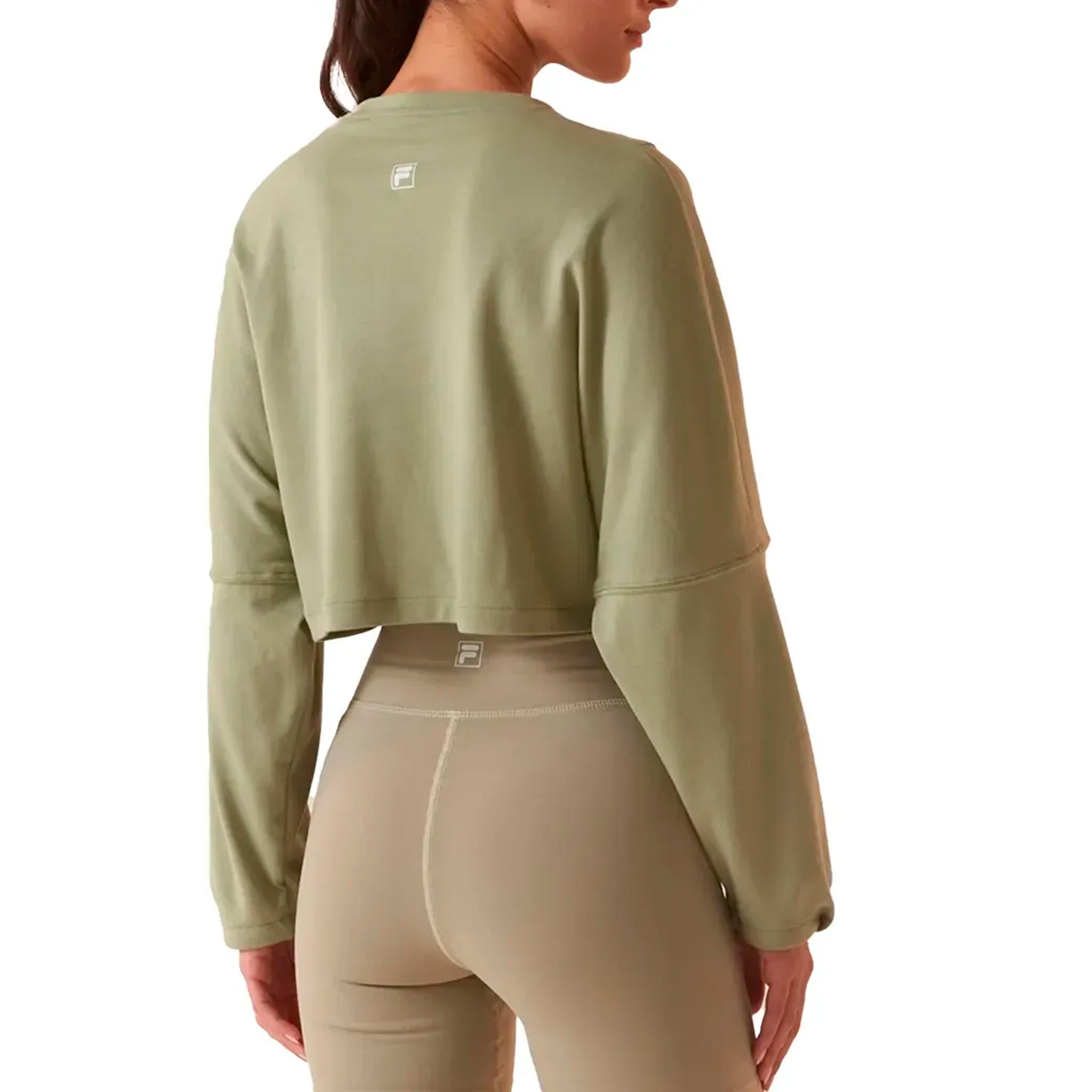 F12AT01093-1738 FILA PRENDAS REMERAS MANGAS LARGAS FEMENINO TRAINING COAT TOUCH GYM GREEN SALVIA
