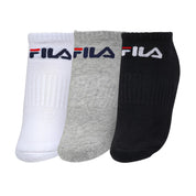 Fila Lifestyle Medias Unisex Tripack Cañoo Corto Blanco/Negro/Merge