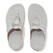 FitFlop Sandalias Femenino Walkstar Toe-Post Sandals Silver