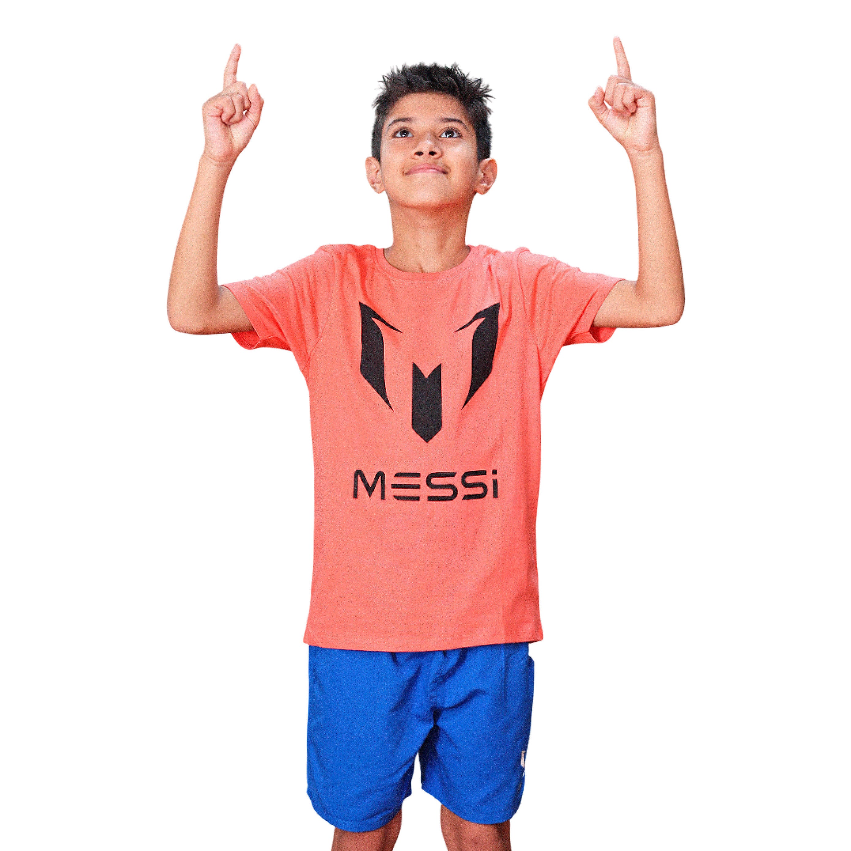 C132KBN30005-658 Messi Prendas Remeras Niños Nes Coral