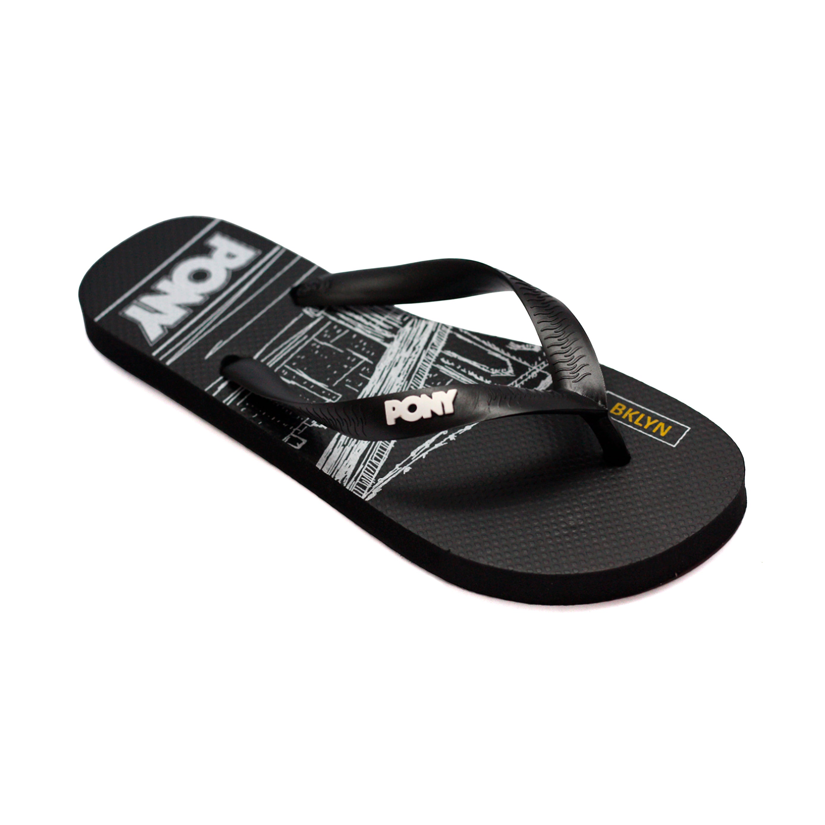 20257378-125 PONY CALZADOS ZAPATILLAS MASCULINO MODA URBAN BLACK/WHITE/GREEN
