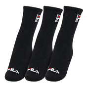 LS330036-160 Fila Accesorios Medias Unisex Moda Tripack Cano Alto Fbox Negro