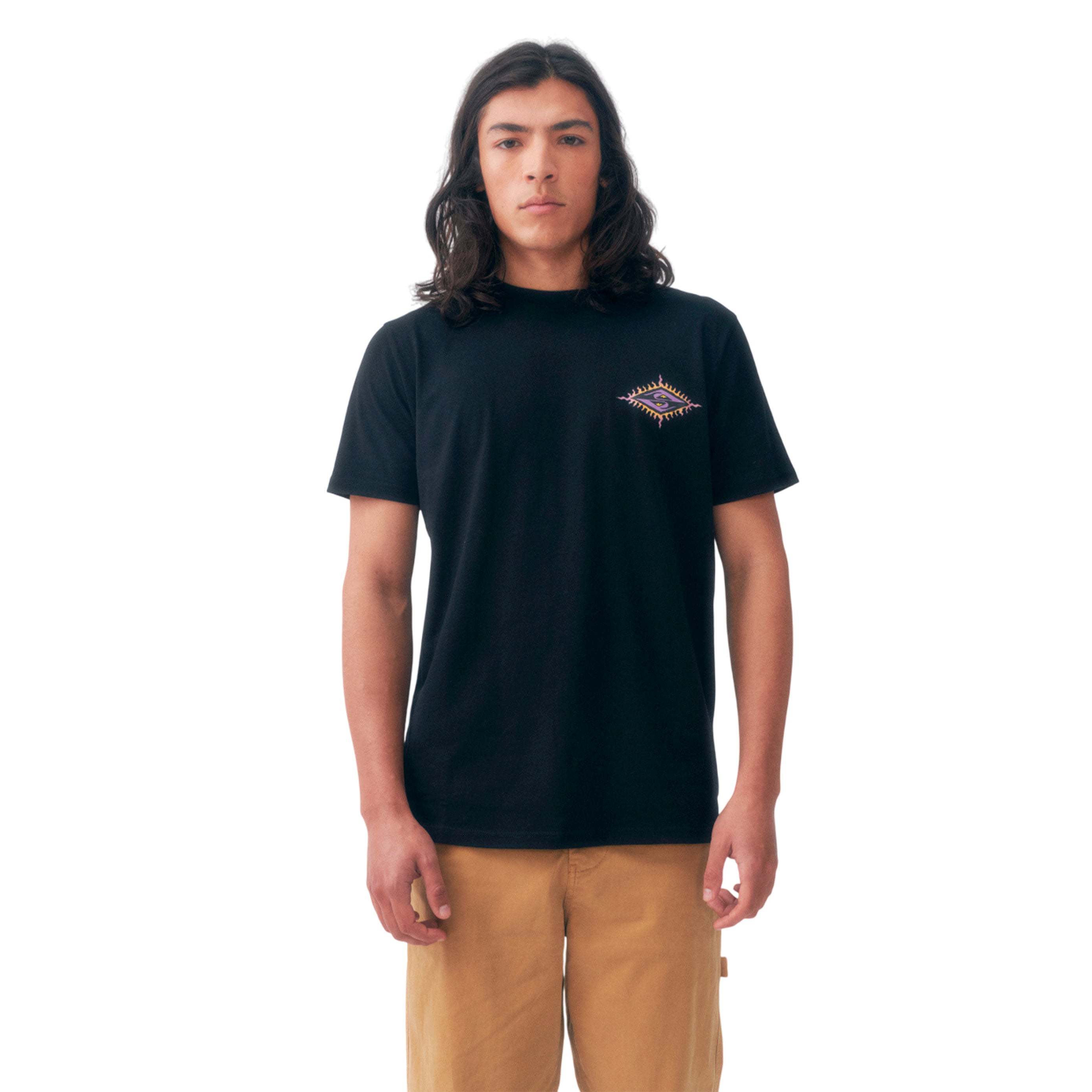 26140609-01 Quiksilver Prendas Remeras Masculino Moda Beach Blast Black