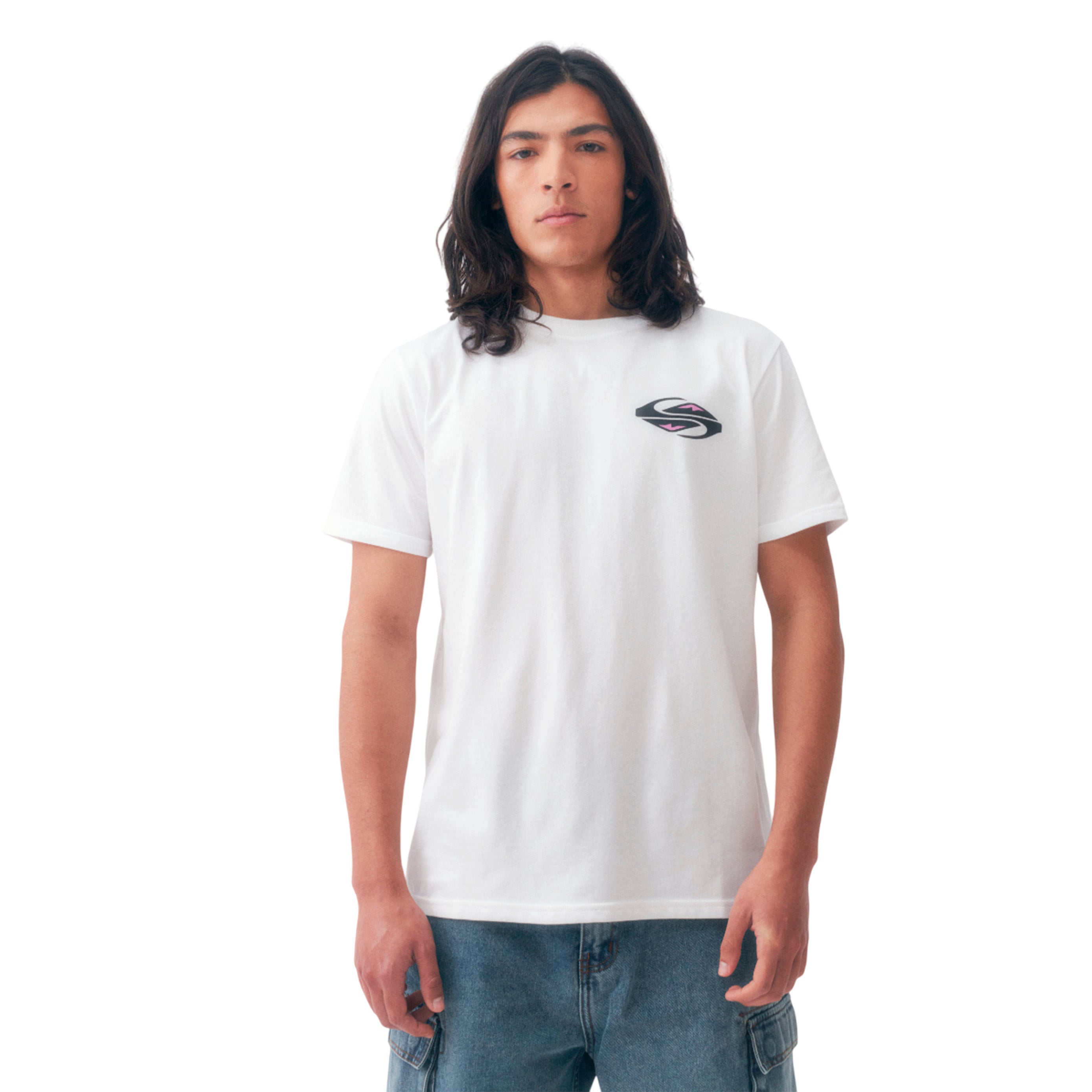 26140608-00 Quiksilver Prendas Remeras Masculino Moda Global Heat White