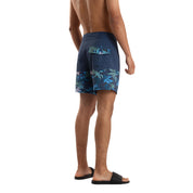 Quiksilver Shorts de Baqo Masculino Moda Boardshort Division Blue Weed