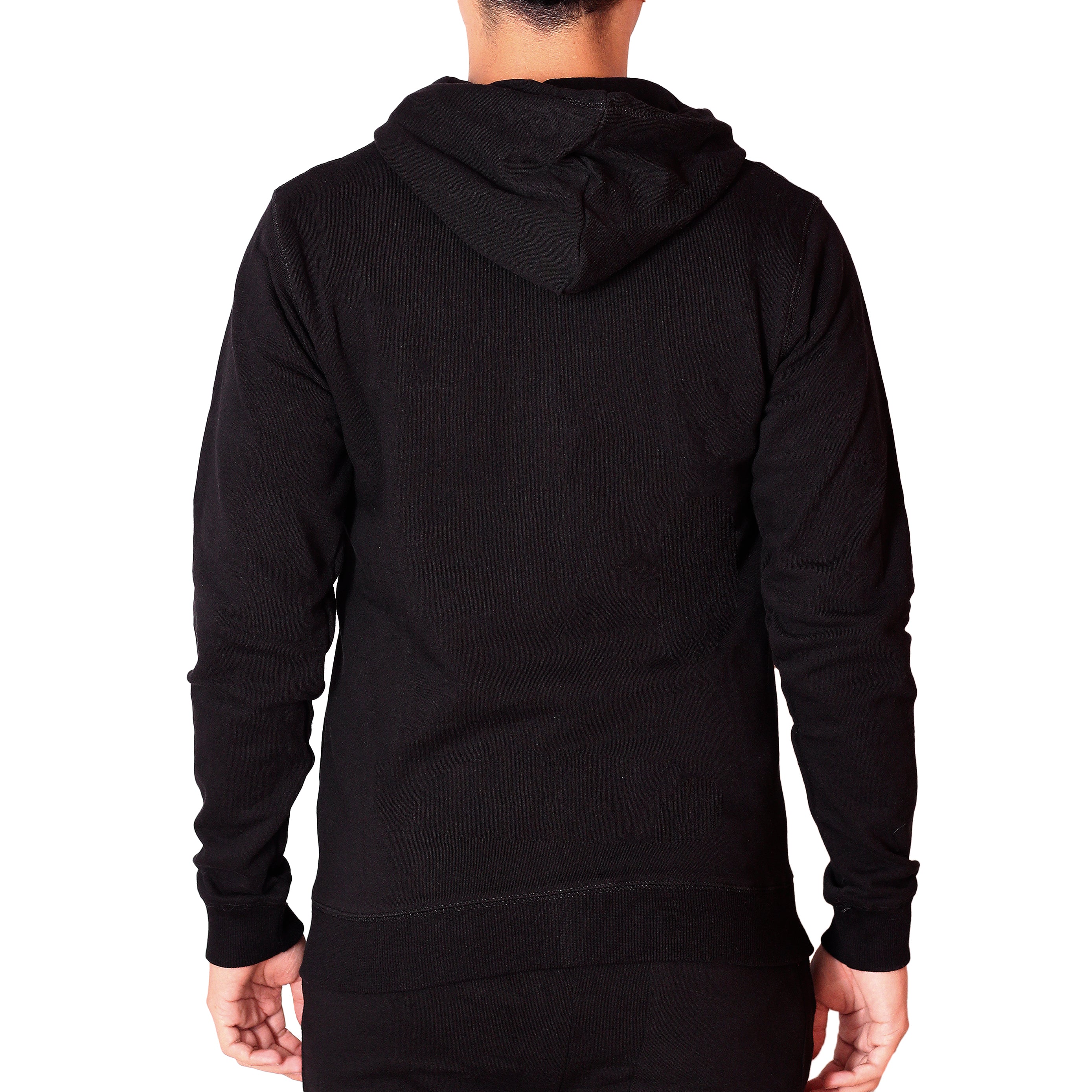 3-HOODIE-1 PONY PRENDAS CANGUROS MASCULINO MODA ZIPPER BLACK