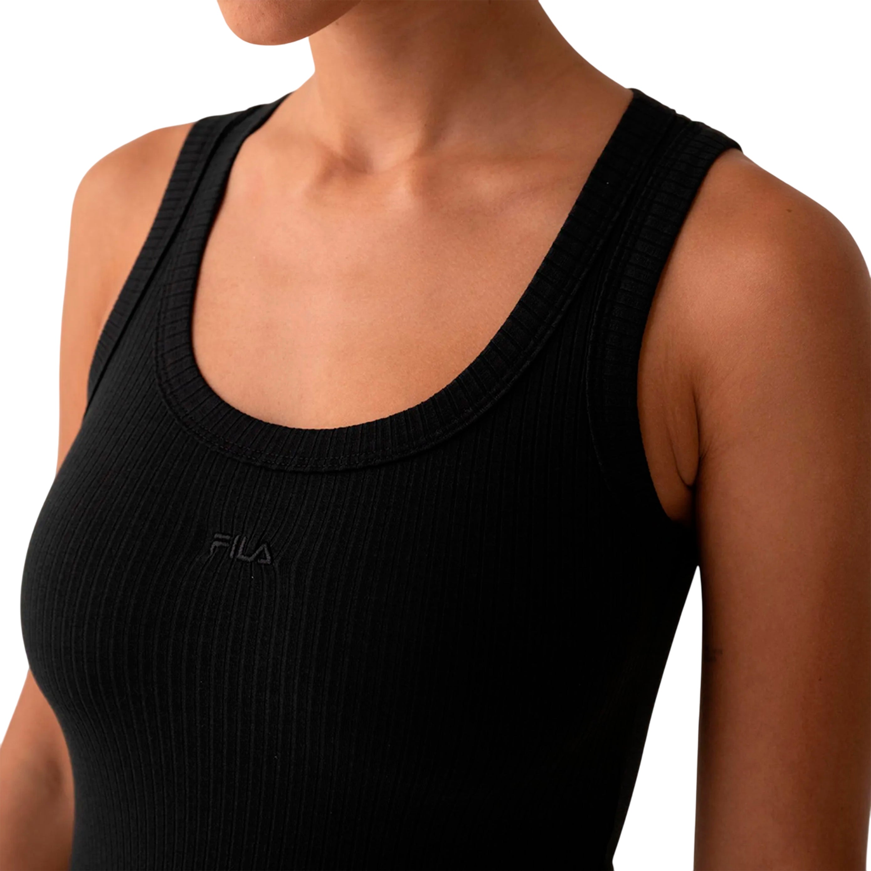 F12L01708-160 FILA PRENDAS MUSCULOSAS FEMENINO MODA ESSENTIALS CANELADA BLACK