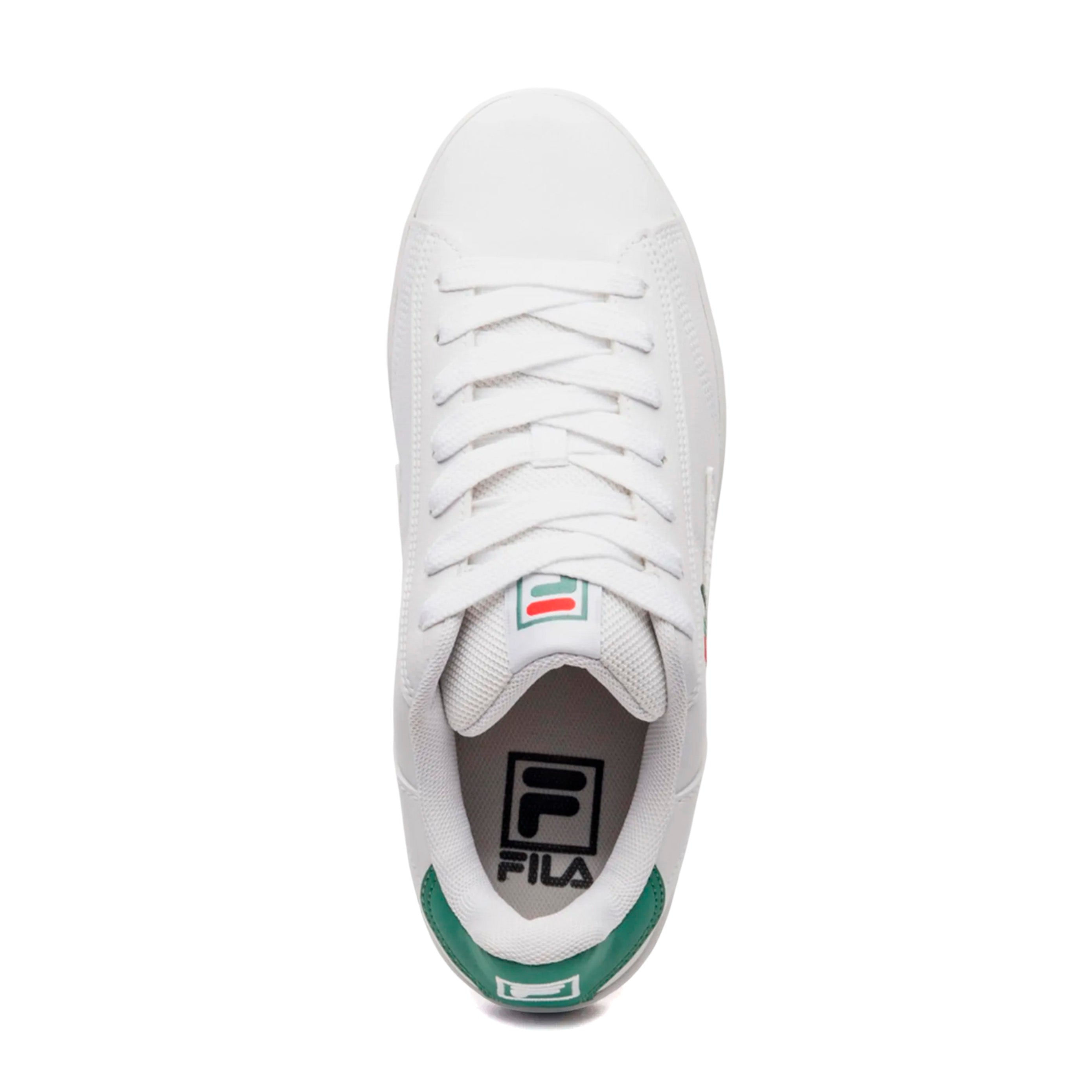 F01L00362-6934 FILA CALZADOS LIFESTYLE MASCULINO MODA COURT 90 SPORT WHITE/FIR/FLAME SCARLET