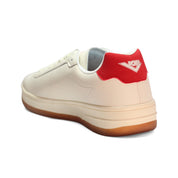 BAP2501-M-03 PONY CALZADOS LIFESTYLE MASCULINO MODA QUEENS QUEST WHITE/RED