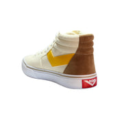 CF-1189H-L-25 PONY CALZADOS LIFESTYLE FEMENINO MODA CONEY CLASSIC HIGH CREAM/CAKHI/MUSTARD